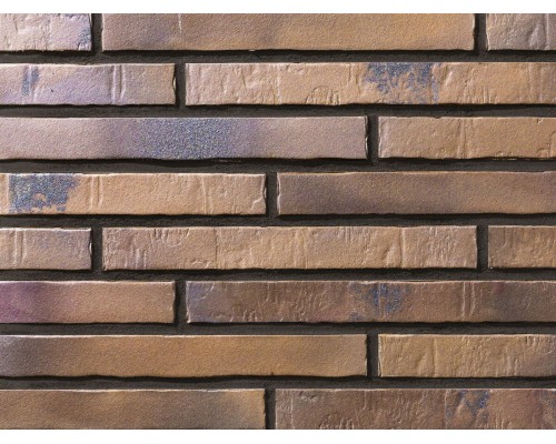 Фасадная плитка (ригель) Stroeher Glanzstucke №5, DF длинный формат 440x52x14 мм