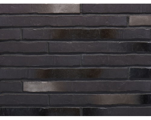 Фасадная плитка (ригель)  Stroeher Riegel-50 453 silber-schwarz, ригель 490x40x14 мм