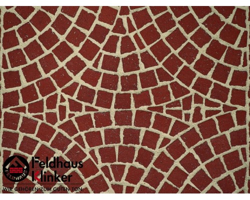 Клинкерная брусчатка мозаика Feldhaus Klinker M402DF gala plano, DF (мозаика) 240x118x52 мм
