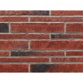 Фасадна плитка (ригель) Stroeher Zeitlos 353 eisenrost, довгий формат 400x71x14 мм