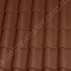 Керамічна черепиця TONDACH Венера Коричнева №11 ангобована