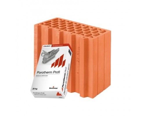 Керамічний блок Porotherm 30 1/2 Profi (половинчастий блок)