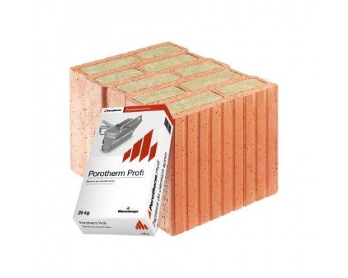 Керамический блок Porotherm 30 T Profi