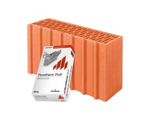Керамічний блок Porotherm 44 1/2 Profi (половинчастий блок)